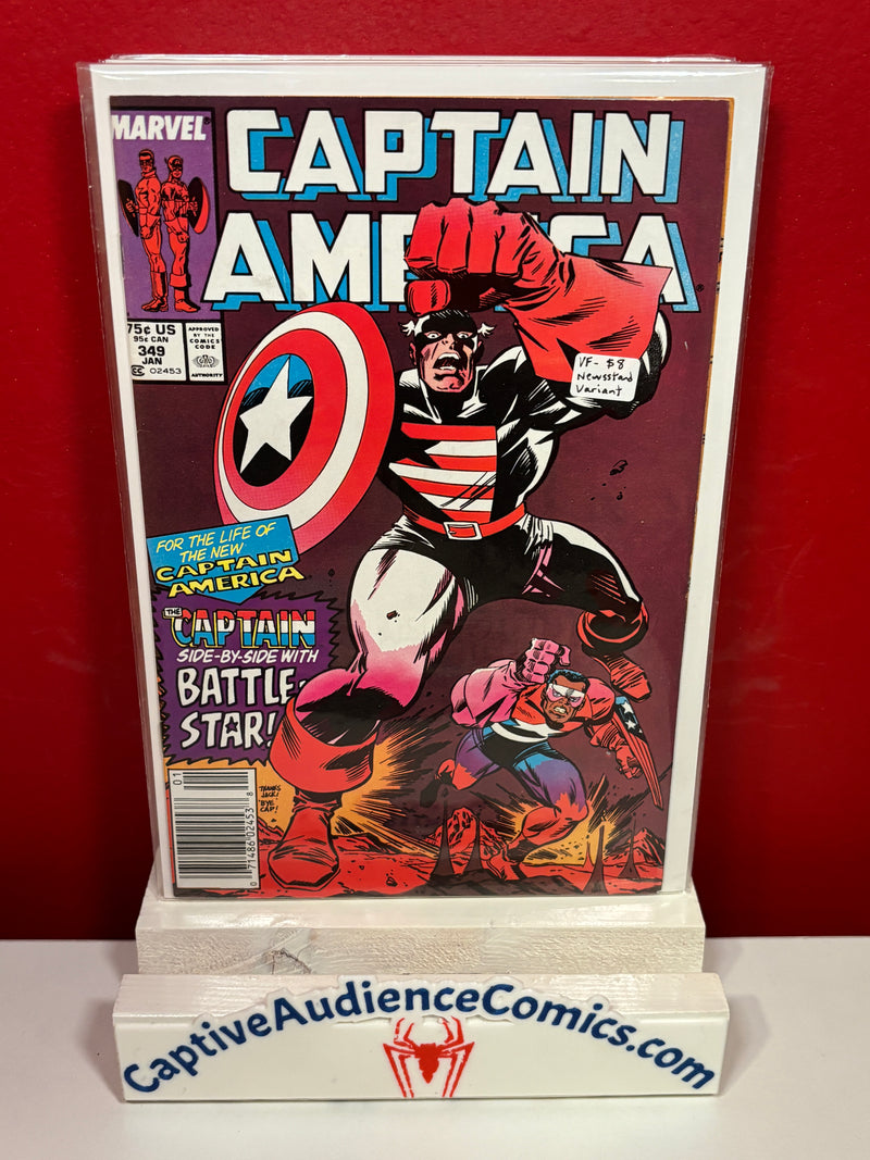 Captain America, Vol. 1 #349 - Newsstand Variant - VF-
