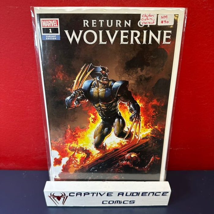 Return of Wolverine #1 - Clayton Crain Variant - NM