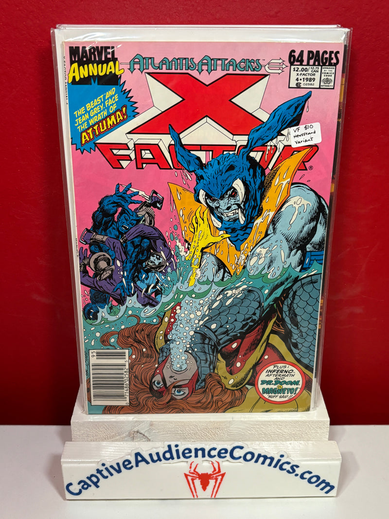 X-Factor, Vol. 1 Annual #4 - Newsstand Variant - VF