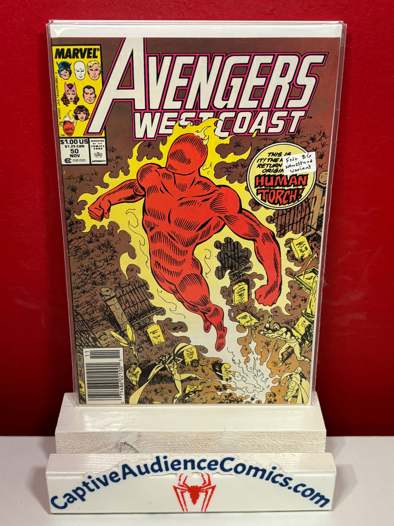 West Coast Avengers, The Vol. 2 #50 - Newsstand Variant - FN+