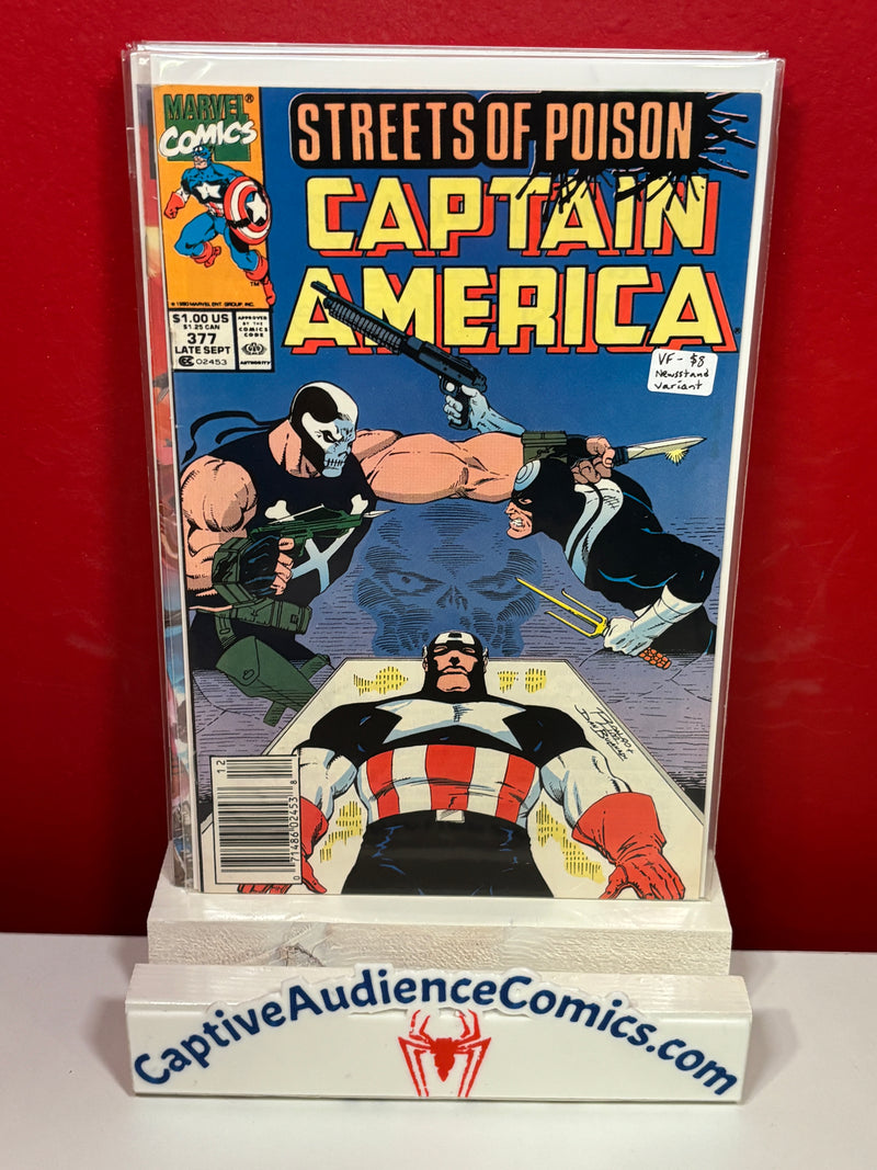 Captain America, Vol. 1 #377 - Newsstand Variant - VF-