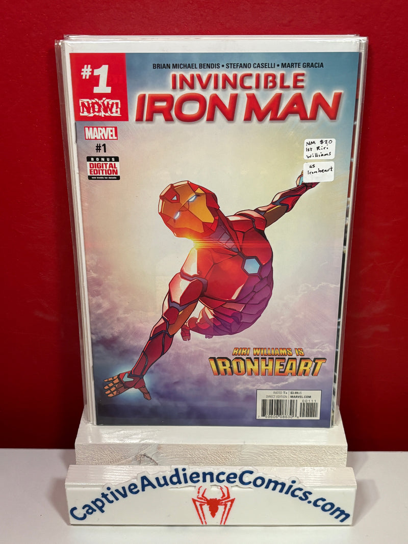 Invincible Iron Man, Vol. 3 #1 - 1st Riri Williams as Ironheart - NM
