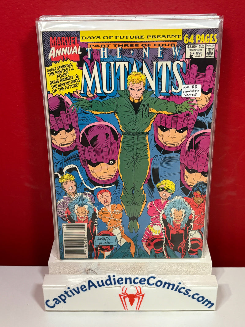 New Mutants, Vol. 1 Annual #6 - Newsstand Variant - FN+