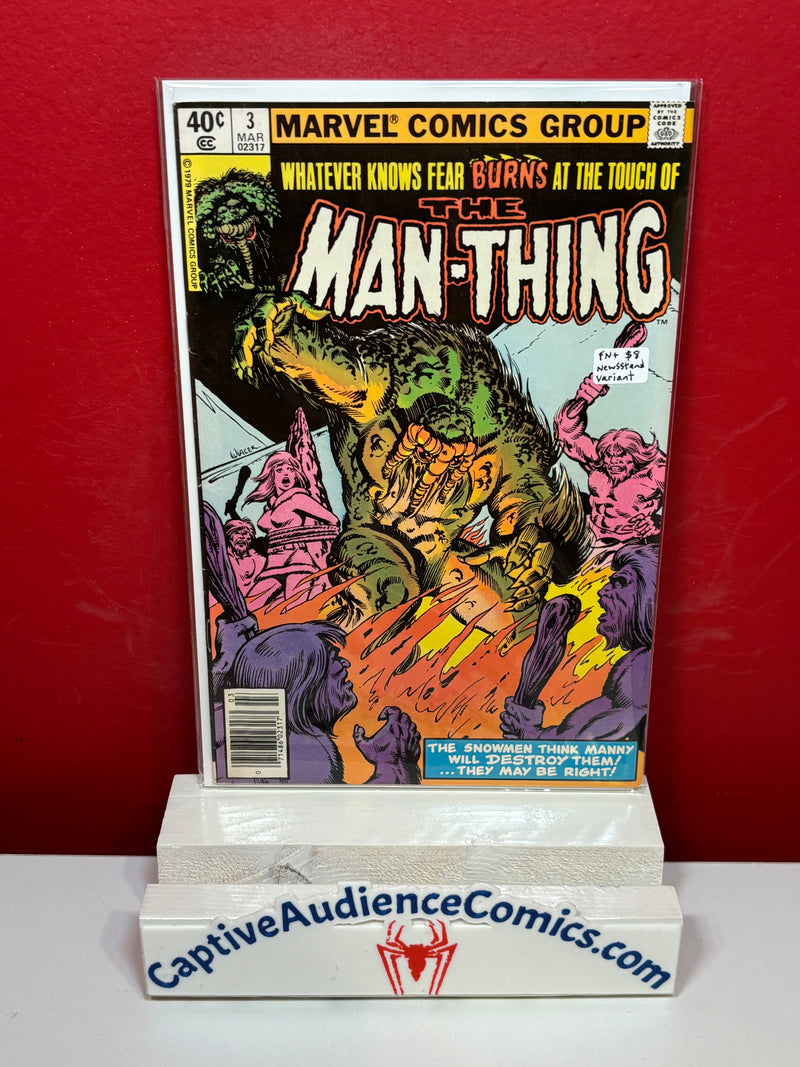 Man-Thing, Vol. 2 #3 - Newsstand Variant - FN+