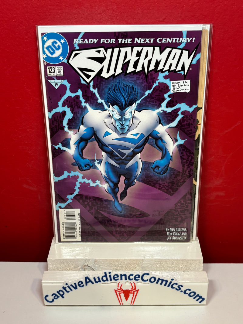 Superman, Vol. 2 #123 - 1st Electric Blue Superman - VF/NM