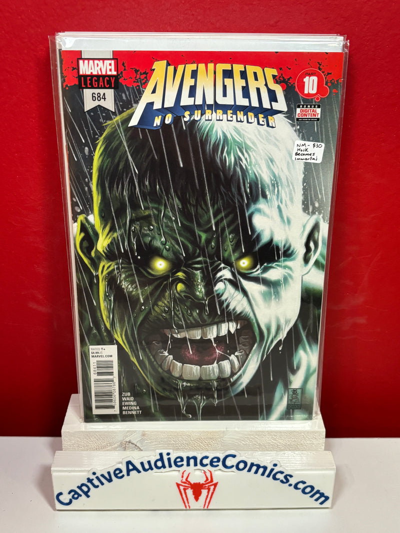 Avengers, Vol. 7 #684 - Hulk Becomes Immortal - NM-