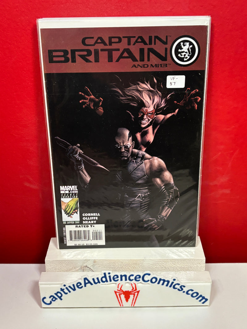 Captain Britain and MI:13 #5 - VF-