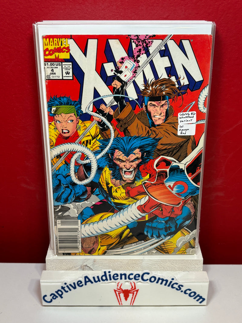 X-Men, Vol. 1 #4 - Newsstand Variant - 1st Omega Red - GD/VG