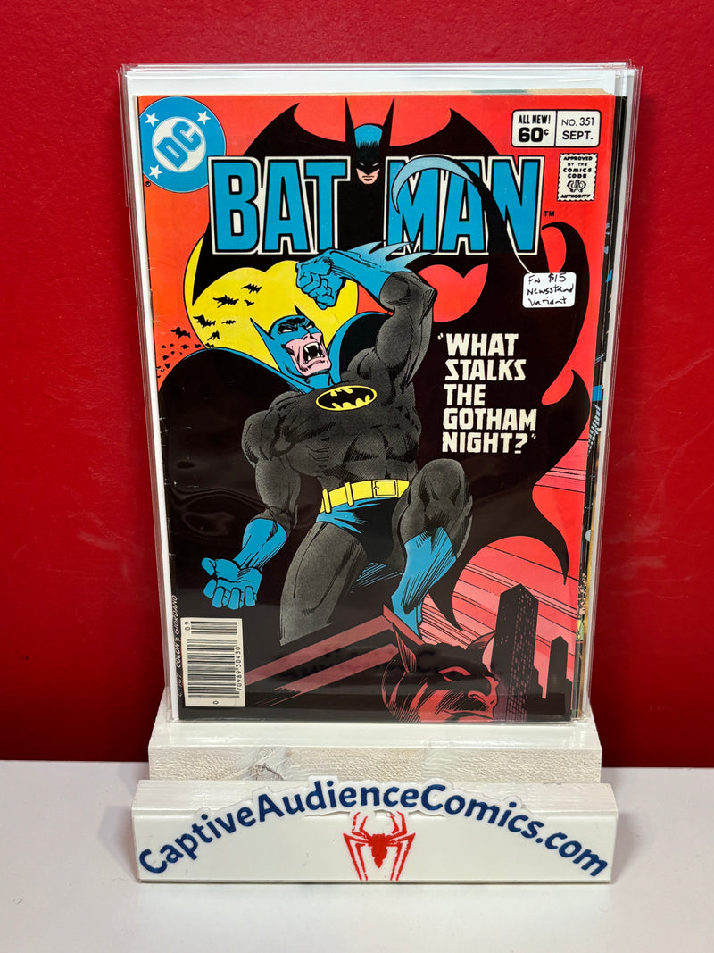Batman, Vol. 1 #351 - Newsstand Variant - FN