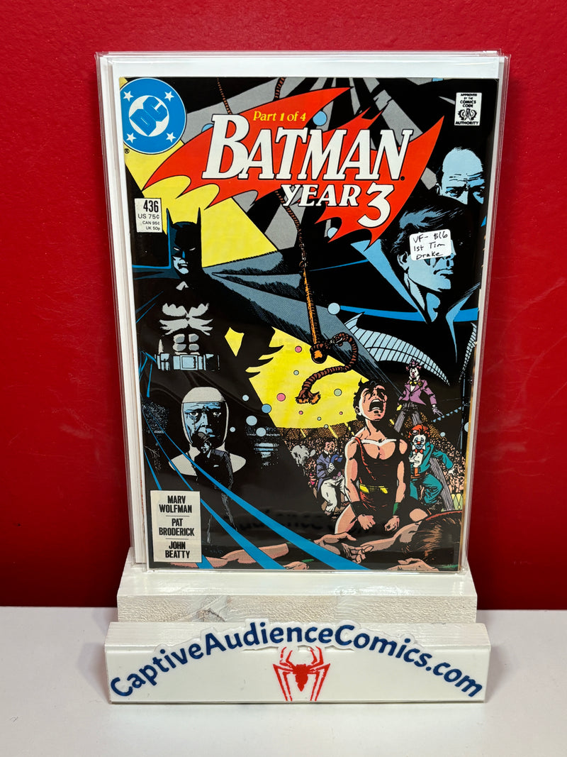 Batman, Vol. 1 #436 - 1st Tim Drake - VF-