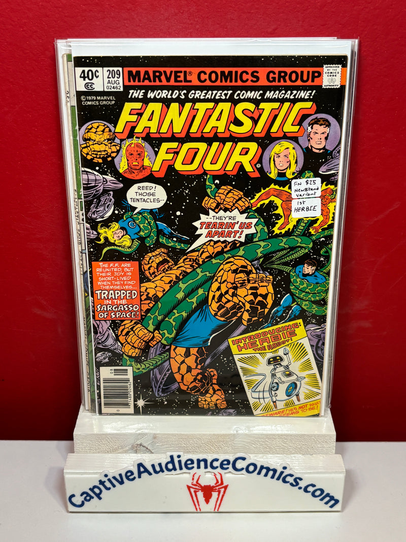 Fantastic Four, Vol. 1 #209 - Newsstand Variant - 1st Herbie - FN