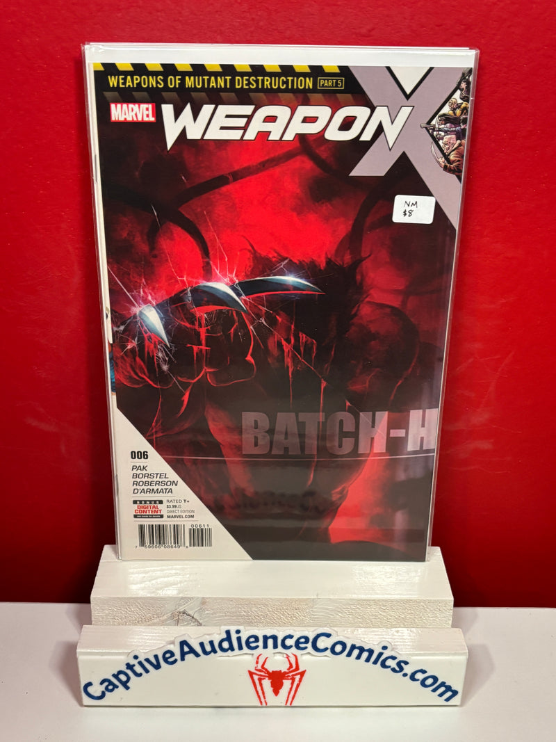 Weapon X, Vol. 3 #6 - NM