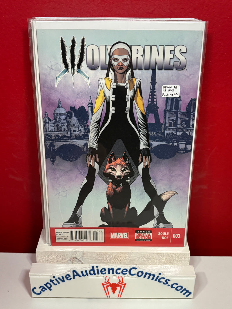 Wolverines #3 - 1st Full Fantomelle - VF/NM