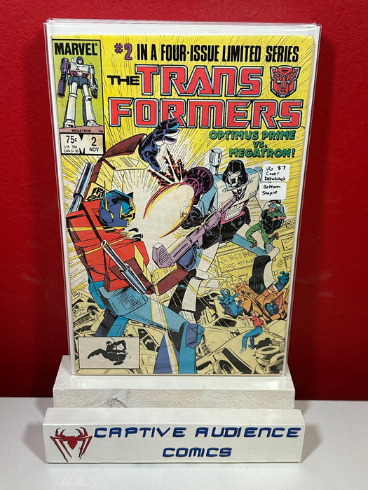 Transformers #2 - Cover Detached Bottom Staple - VG