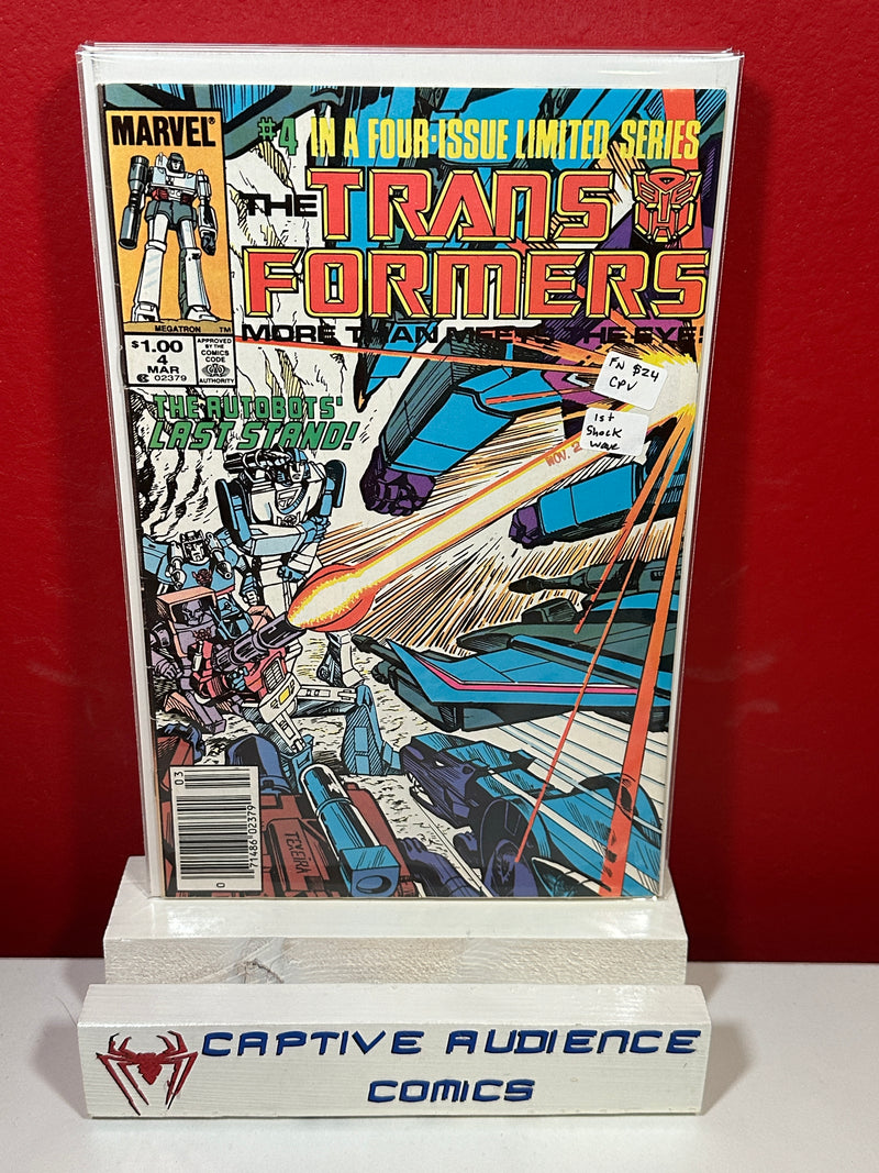 Transformers #4 - 1st Shock Wave - CPV - FN
