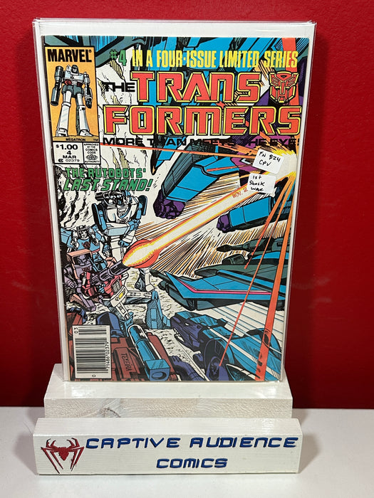 Transformers #4 - 1st Shock Wave - CPV - FN