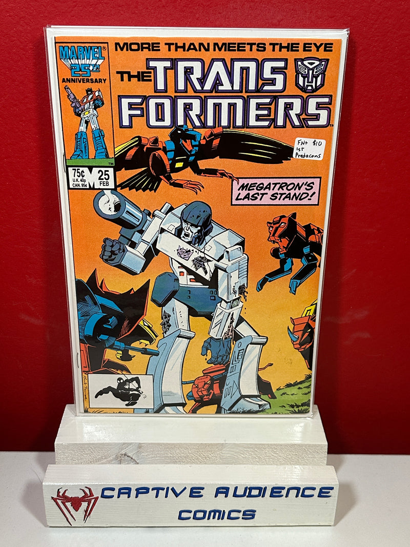 Transformers #25 - 1st Predacons - FN+