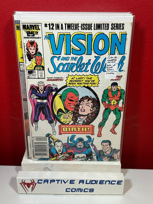Vision and the Scarlet Witch, Vol. 2 #12 - Newsstand Variant - Birth of Scarlet Witch's Children - VG/FN