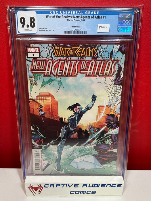 War of the Realms: New Agents of Atlas #1 - 3rd Print Lim Variant - CGC 9.8