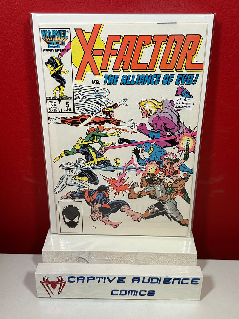 X-Factor, Vol. 1 #5 - 1st Cameo Apocalypse - VF