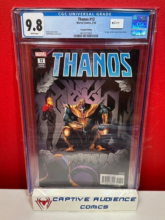 Thanos #13 - 1st Cosmic Ghostrider 2nd Print - CGC 9.8