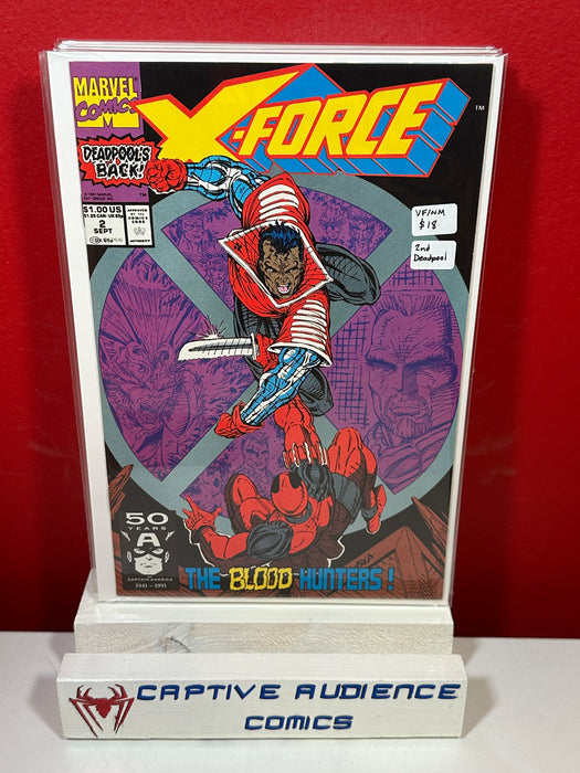 X-Force, Vol. 1 #2 - 2nd Deadpool - VF/NM