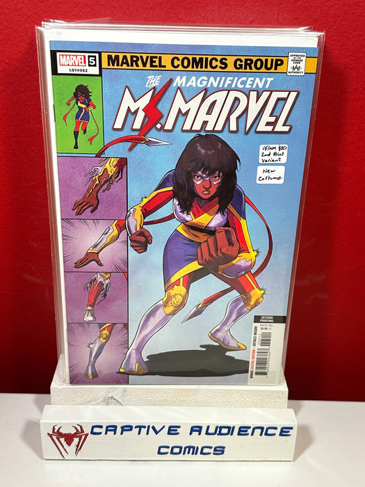 Magnificent Ms. Marvel, The #5 - New Costume - 2nd Print Variant - VF/NM