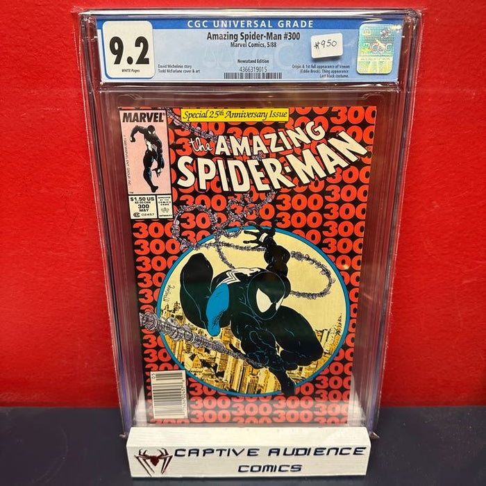 Amazing Spider-Man, The Vol. 1 #300 - 1st Full Venom Newsstand Edition - CGC 9.2