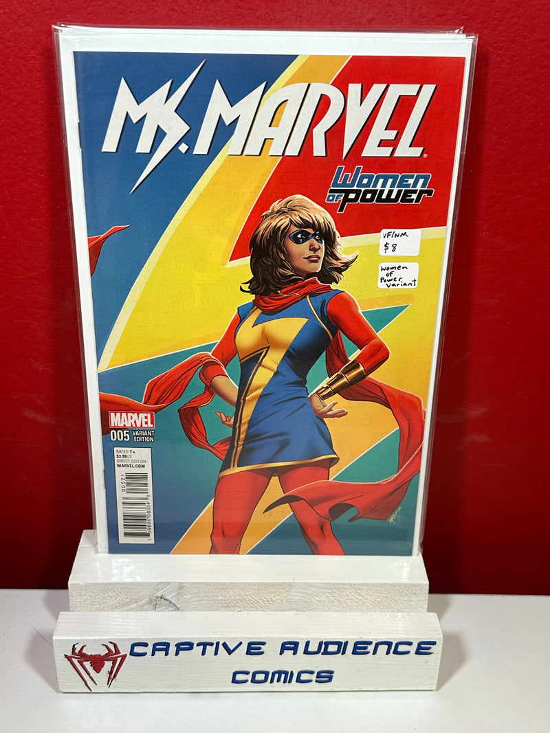 Ms. Marvel, Vol. 3 #5 - Woman of Power Variant - VF/NM