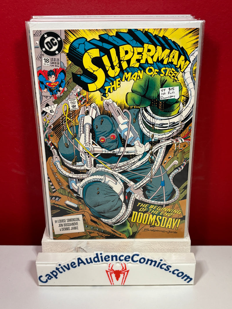 Superman: The Man of Steel #18 - 1st Full Doomsday - VF