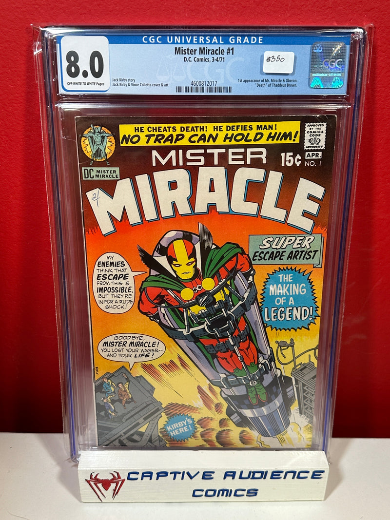 Mister Miracle, Vol. 1 #1 - 1st Mr. Miracle & Oberon - CGC 8.0