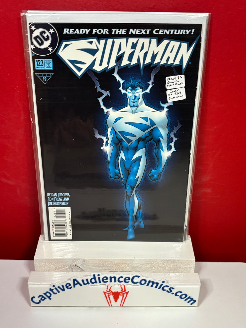 Superman, Vol. 2 #123 - Glow-in-the-Dark Cover - 1st Blue Superman - VF/NM