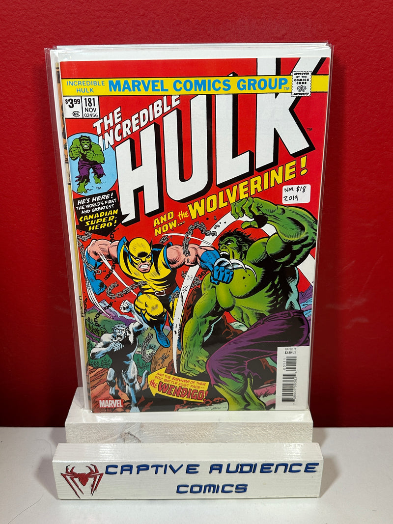 Incredible Hulk, The Vol. 1 #181 - 2019 - NM