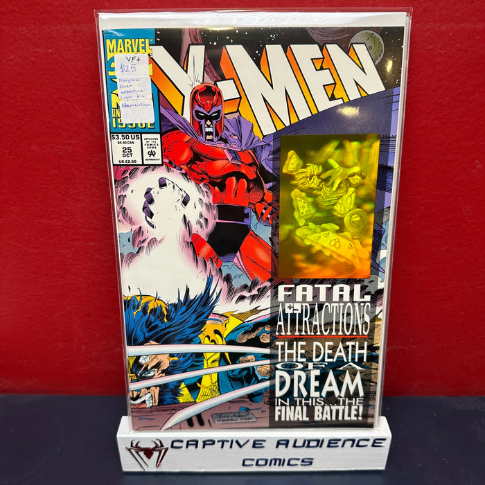 X-Men, Vol. 1 #25 - Hologram Cover Wolverine Loses his Adamantium - VF+