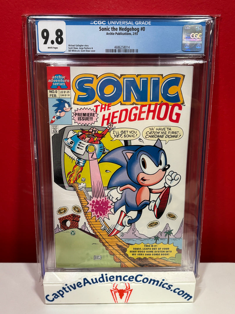 Sonic the Hedgehog #0 - CGC 9.8
