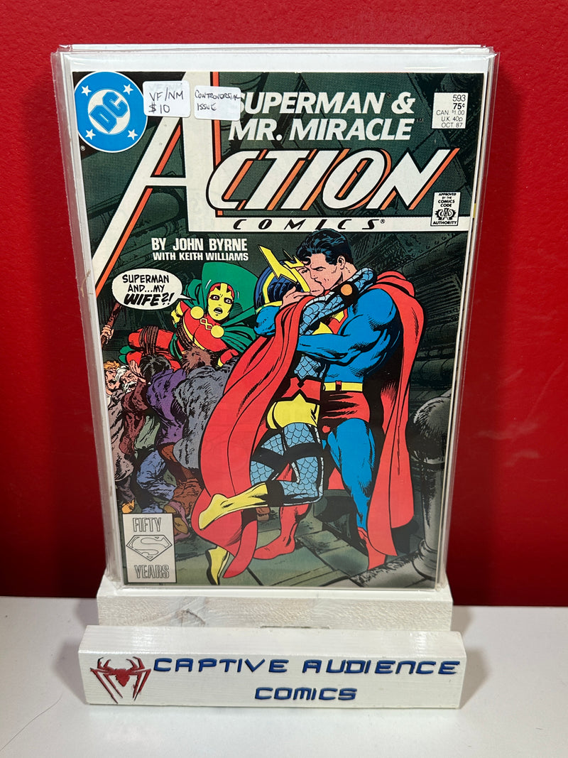 Action Comics, Vol. 1 #593 - Controversial Issue - VF/NM