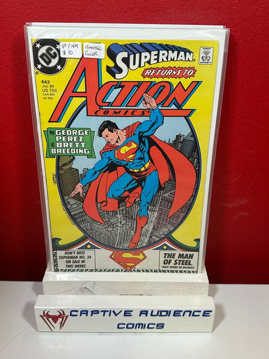Action Comics, Vol. 1 #643 - Homage Cover - VF/NM