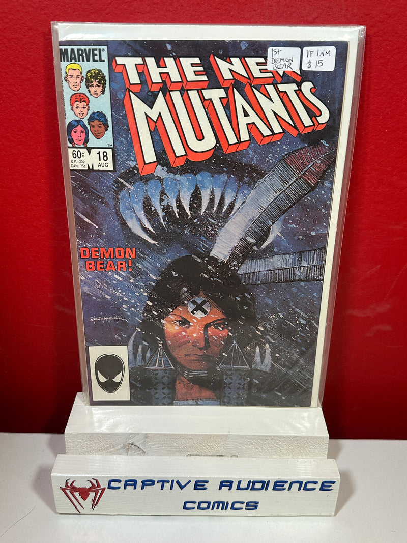 New Mutants, Vol. 1 #18 - 1st Demon Bear - VF/NM