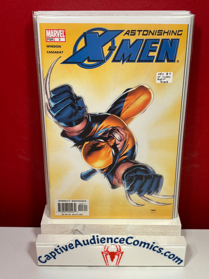 Astonishing X-Men, Vol. 3 #3 - 1st Cameo Agent Brand - VF+