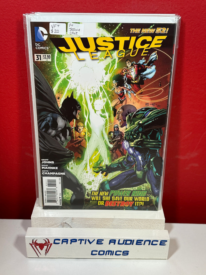Justice League, Vol. 1 #31 - 1st Jessica Cruz - VF+