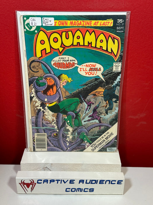 Aquaman, Vol. 1 #57 - Piece Missing Rear Corner - GD