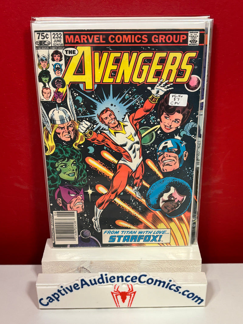 Avengers, The Vol. 1 #232 - CPV - VG/FN
