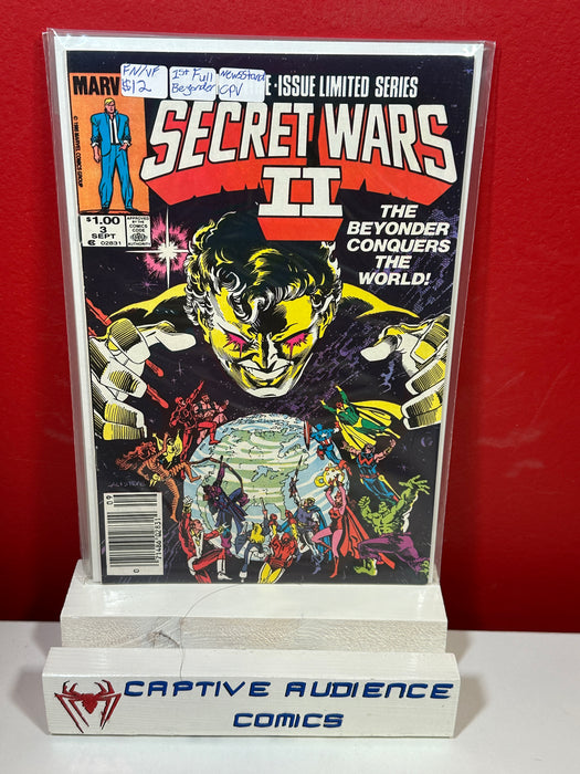 Secret Wars II #3 - 1st Full Begonder - Newsstand CPV - FN/VF
