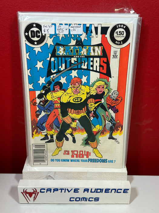 Batman and the Outsiders, Vol. 1 Annual #1 - 1st Force of July - Newsstand CPV - FN/VF
