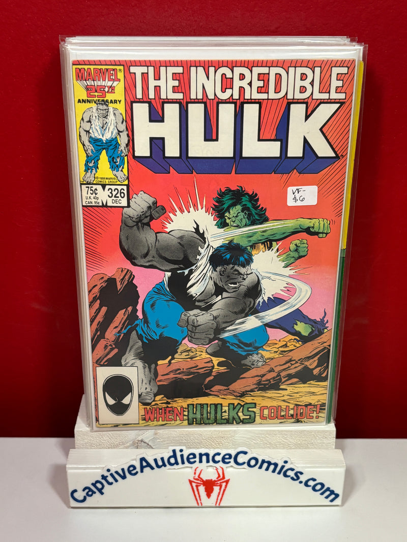 Incredible Hulk, Vol. 1 #326 - VF-