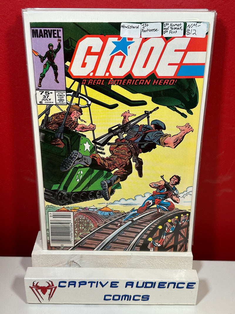 G.I. Joe: A Real American Hero #37 - Newsstand - 1st Footloose - 1st Xomat and Tomax - 1st Flint - NM-