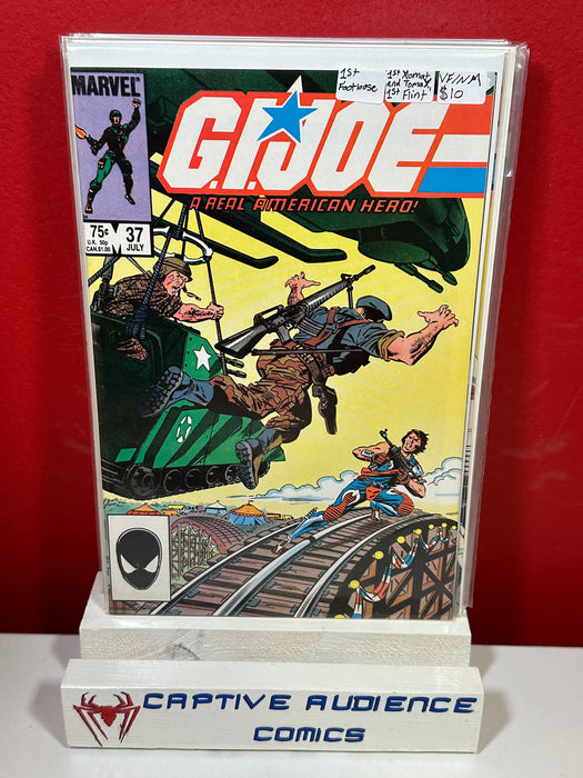 G.I. Joe: A Real American Hero #37 - Newsstand - 1st Footloose - 1st Xomat and Tomax - 1st Flint - VF/NM