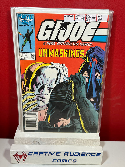 G.I. Joe: A Real American Hero #55 - Newsstand - 1st Low-Light Cobra Commander Origin - VF+