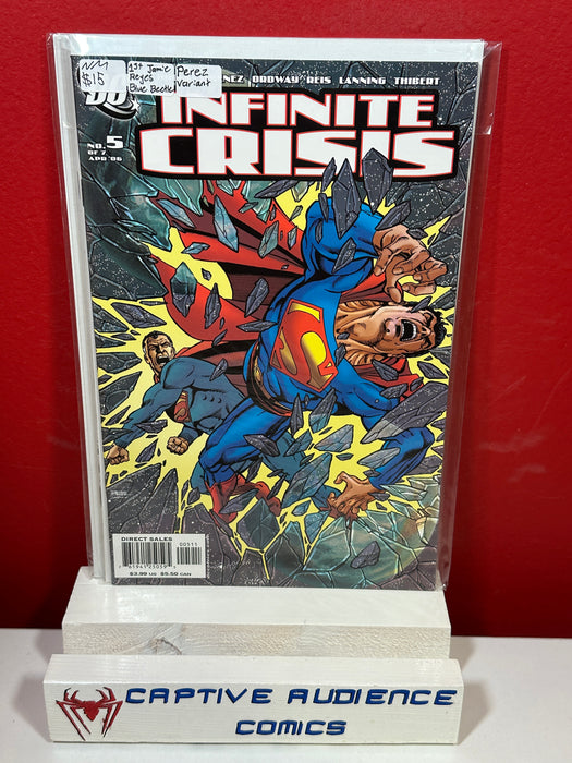 Infinite Crisis #5 - 1st Jamie Reyes Blue Beetle Perez Variant - NM