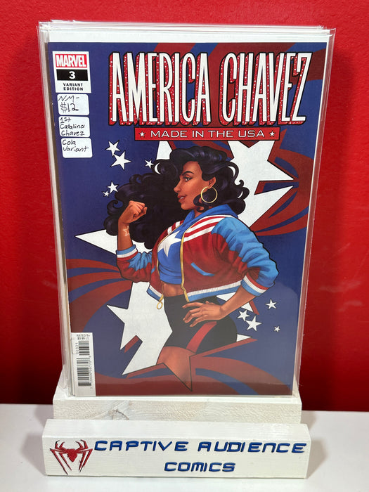 America Chavez #3 - 1st Catalina Chavez Cola Variant - NM-